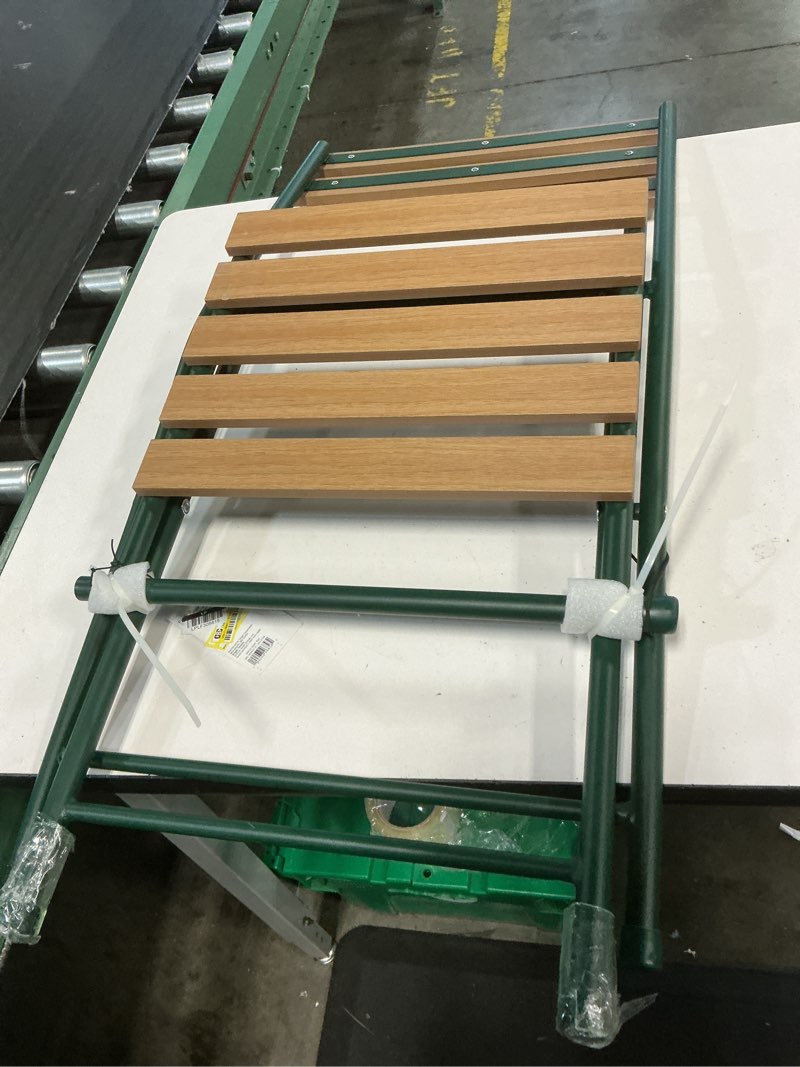 Condition photo showing Good Condition for faux wood casual traditional outdoor patio chair green - room essentials™
