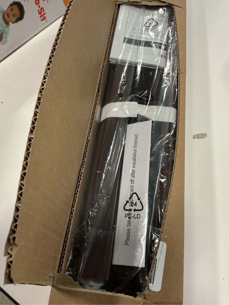 Condition photo showing Good Condition for LazBlinds No Tools No Drill 1" Vinyl Mini Blinds, Cordless Blinds for Windows, Light Filtering Horizontal Window Blinds & Shades, 25" W x 64" H, Mahogany Cordless-mahogany 25" W x 64" H