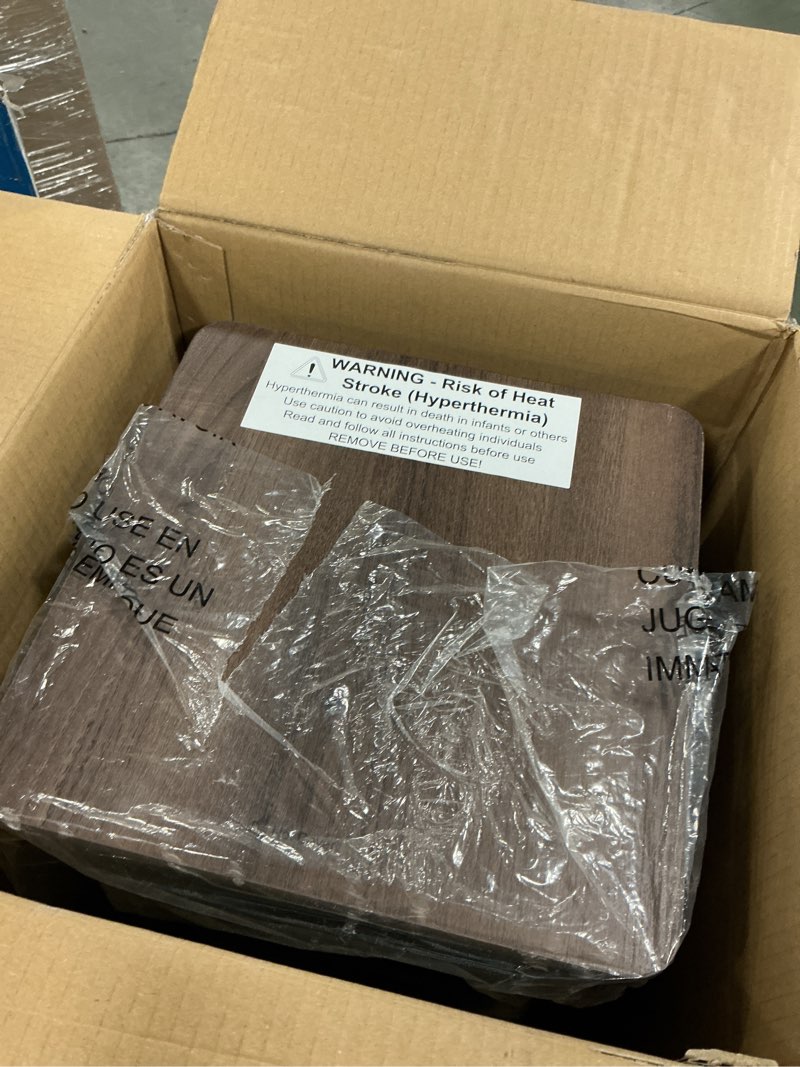 Condition photo showing Good Condition for Air Choice Infrared Space Heater, 1500W Electric Portable Heater with Remote Control and Thermostat, Fast & Quiet Heating Tower Room Heater for Indoor Use, Bedroom, Office, Home, Walnut