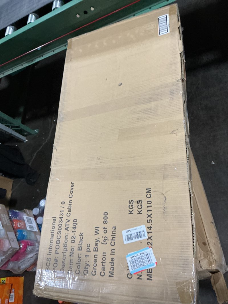 Condition photo showing Good Condition for Raider Universal ATV Cab Enclosure, ATV Cabin Cover - Black