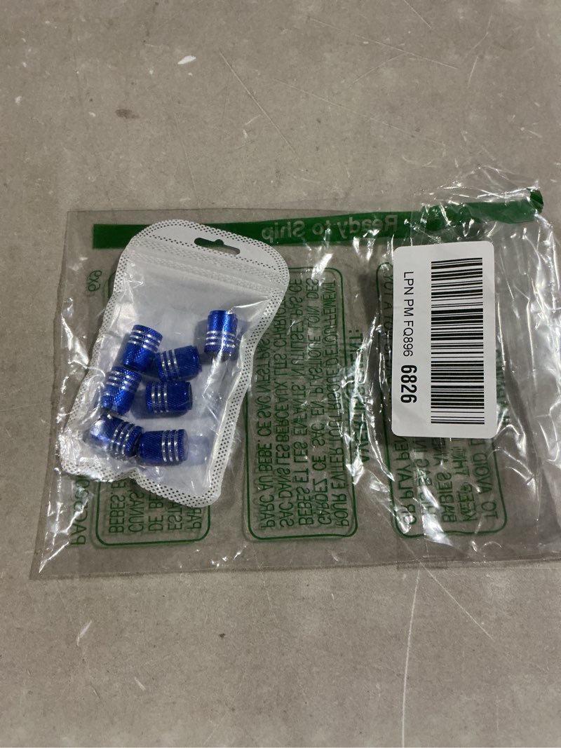 Condition photo showing Good Condition for 8pcs cat dog paw tire valve stem caps, aluminum air caps cover, with plastic liner corrosion resistant leak-proof, universal for cars, suvs, bikes, trucks and motorcycles (blue) 8 pcs with plastic liner / paw - blue