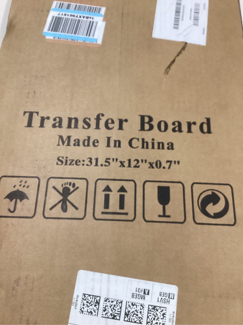Condition photo showing New/Like New for 360-Degree Turntable Transfer Board, Sliding Board for Smooth, Pain-Free Transfers from Wheelchair to Bed, Toilet, Car, with Non-Slip Pads, for Seniors, Disabled, Patients (31.5" x 12" x 0.7")