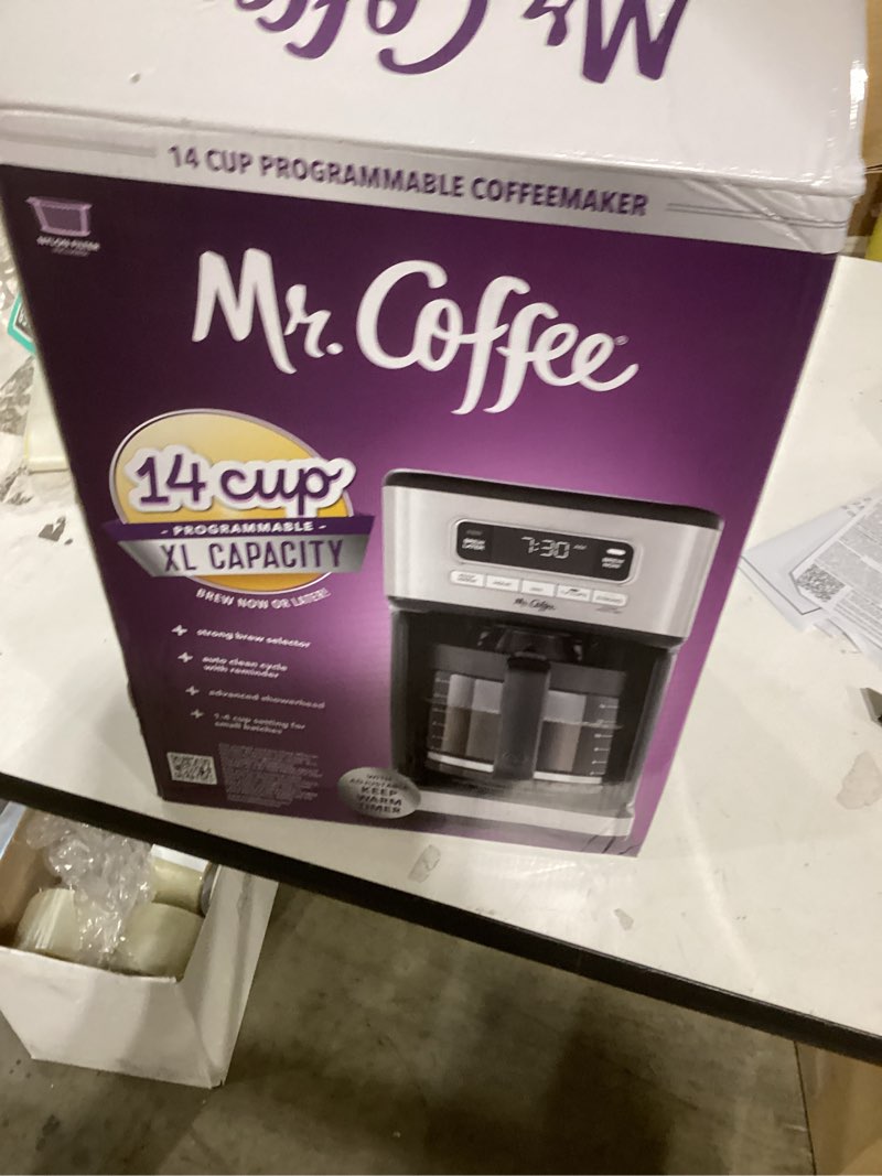 Condition photo showing Good Condition for Mr. Coffee 14 Cup Programmable Coffee Maker Stainless Steel