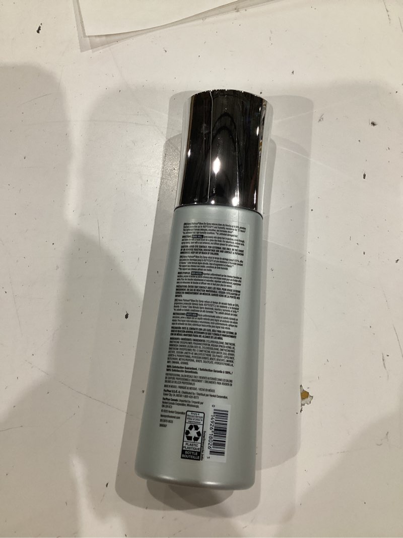 Condition photo showing As Is for kenra platinum blow-dry spray | time-saving heat protectant | detangles, smooths, and softens | eliminates frizz & resists humidity | medium to coarse hair