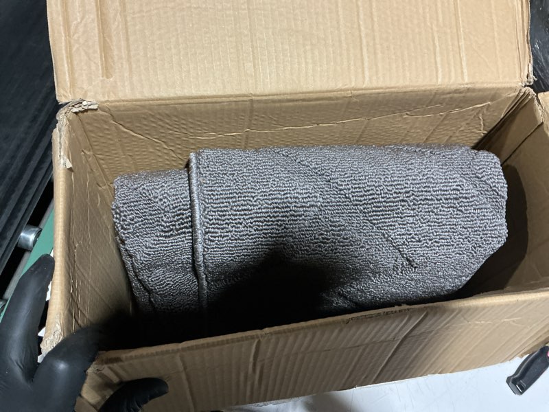 Condition photo showing Good Condition for hicorfe Indoor Doormat,Front Back Door Mat Rubber Backing Non Slip Door Mats 47"x71" Absorbent Resist Dirt Entrance Doormat Inside Floor Mats for Entryway Washable Low-Profile (Grey) Grey 71" x 47" (Rectangular)