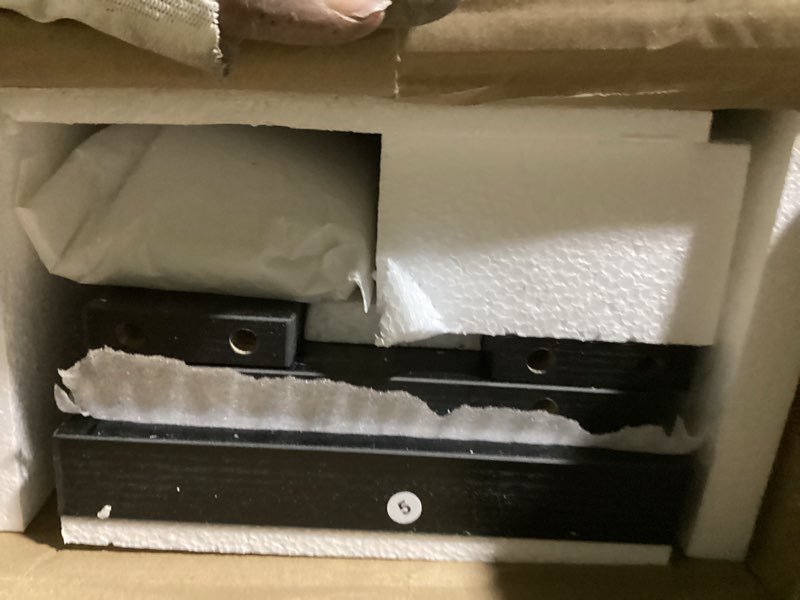 Condition photo showing Good Condition for ZGREN Narrow Sofa Table with Outlet, USB Ports and Charging Station - Skinny Console Table for Living Room and Entryway, Black 47”W x 7”D x 32”H Black