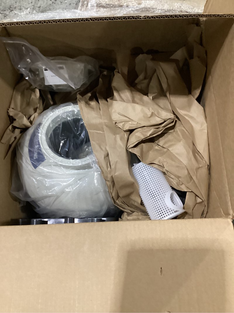 Condition photo showing As Is for aquastrong sand filter pump for above ground pool with timer, 1/2 hp pool pumps above ground 2500 gph for pools up to 9000gal, 12in pool sand filter with 6-way valve, improved circulation & filtration