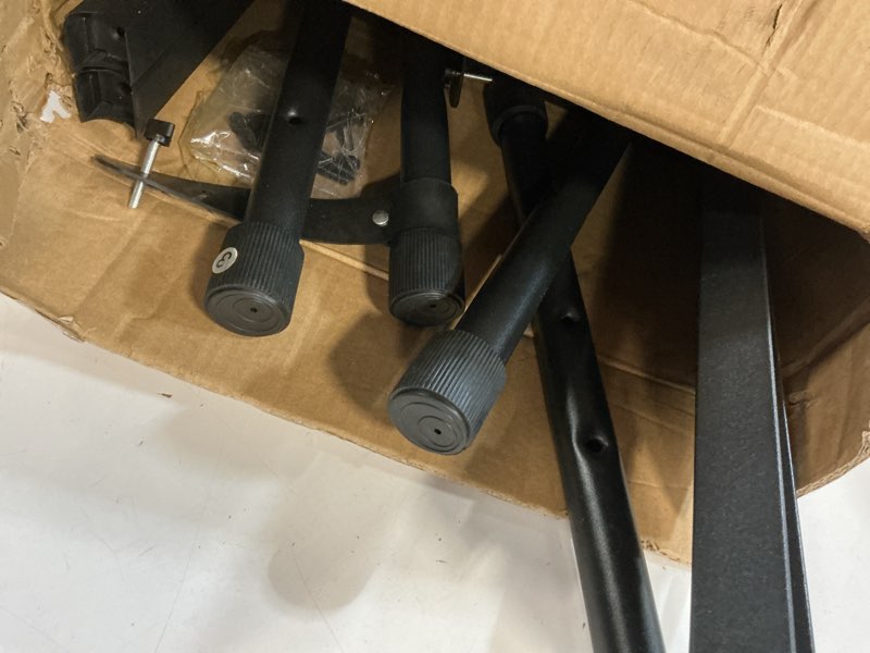 Condition photo showing As Is for keyboard stand & bench set, upgrade heavy duty double-x keyboard stand, adjustable & portable digital piano stand with locking straps double x-shape with locking straps