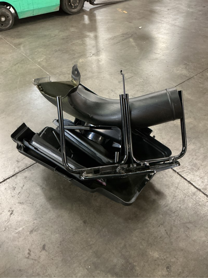 Condition photo showing As Is for craftsman 2 bagger for riding mower 42/46 -in deck size