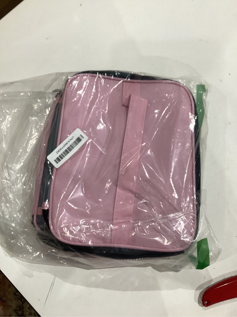 Condition photo showing Good Condition for clear nail polish organizer double layer nail polish holds 30 bottles and nail lamp, nail dryer case storage supplies with adjustable dividers, portable nail carrying bag for nail tech (pink) 4.pink 1 count (pack of 1)