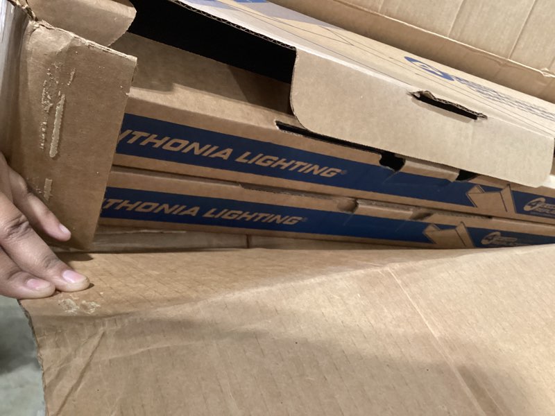 Condition photo showing Good Condition for lithonia lighting 4 foot replacement acrylic diffuser lens, clear prismatic replacement cover for 48