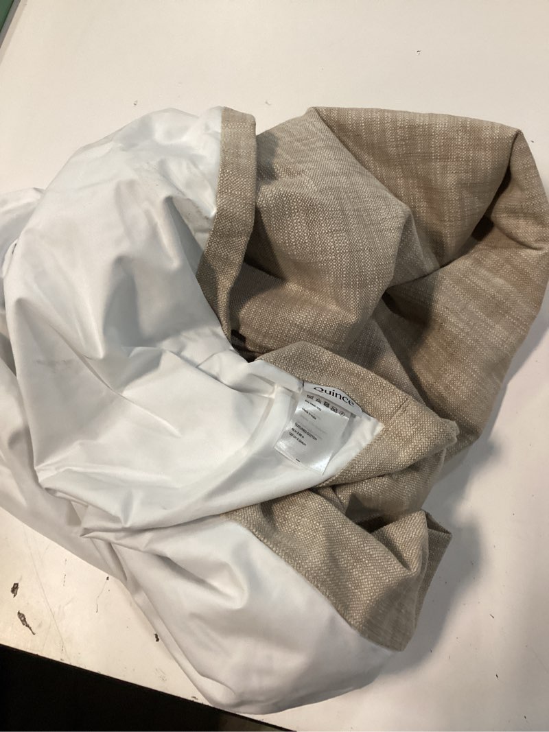 Condition photo showing Good Condition for textured curtain natural 48in x 96in 1pc