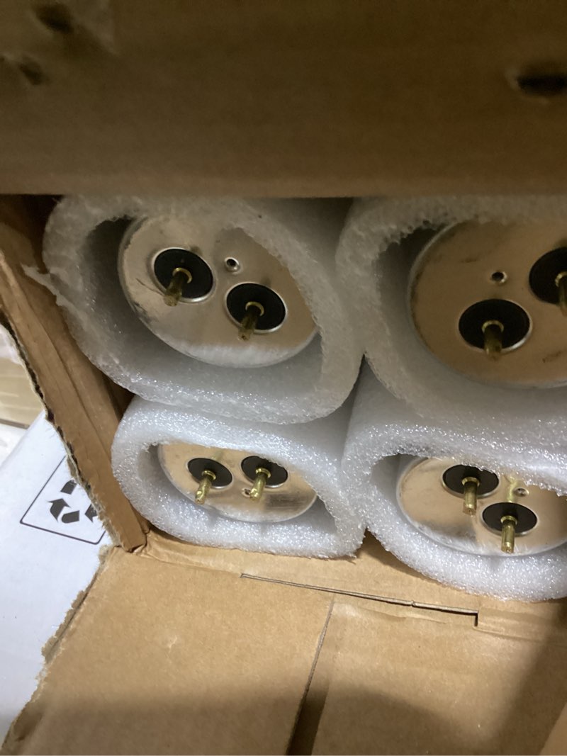 Condition photo showing As Is for konideke 24 inch t12 fluorescent tube light bulb 20 watt cool white, f20t12/cw 4100k replacement for f20t12/cw/alto, f20t12/cw/eco, f20t12/sp41/eco g13 base 1200 lumens 4 counts
