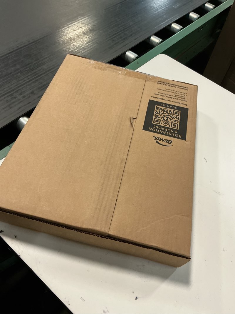 Condition photo showing New/Like New for Mayfair Cameron White Toilet Seat, Heavy Duty Wood, Easy Clean, Made in USA, Round White Round