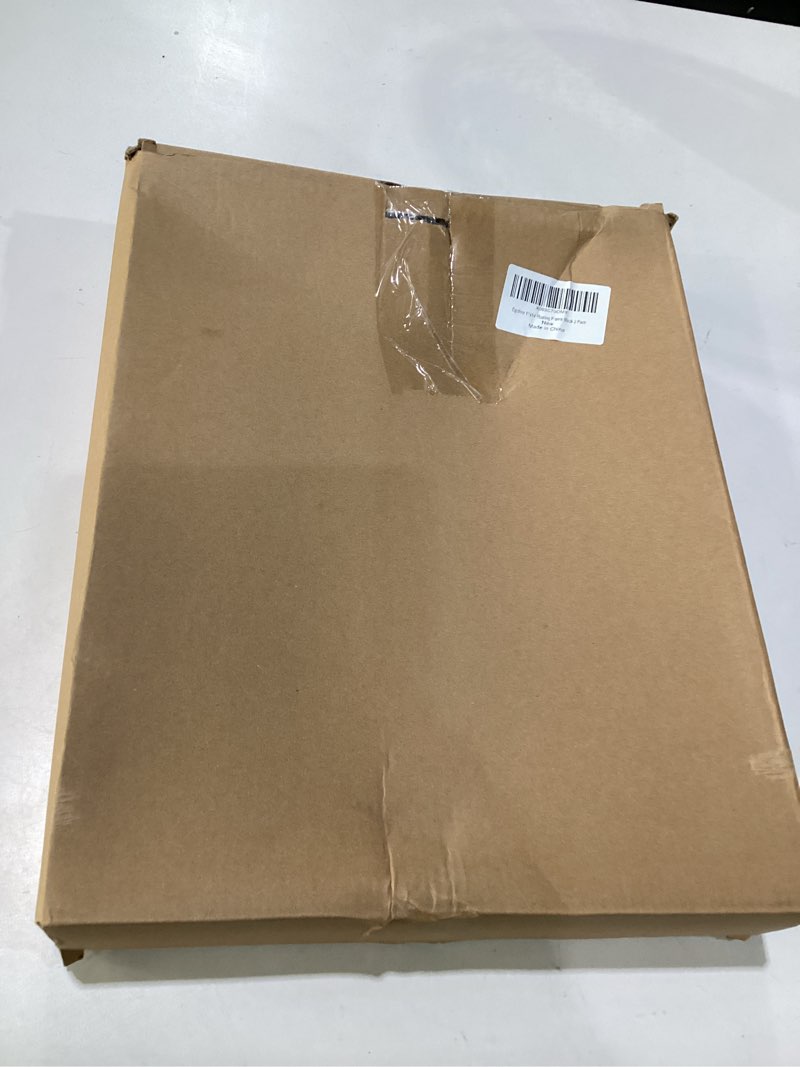 Condition photo showing As Is for egofine 11x14 floating frames set of 2, double plexiglass picture frame, made of solid wood display any size photo up to 11x14, wall mount or tabletop standing, faded black faded black 11x14