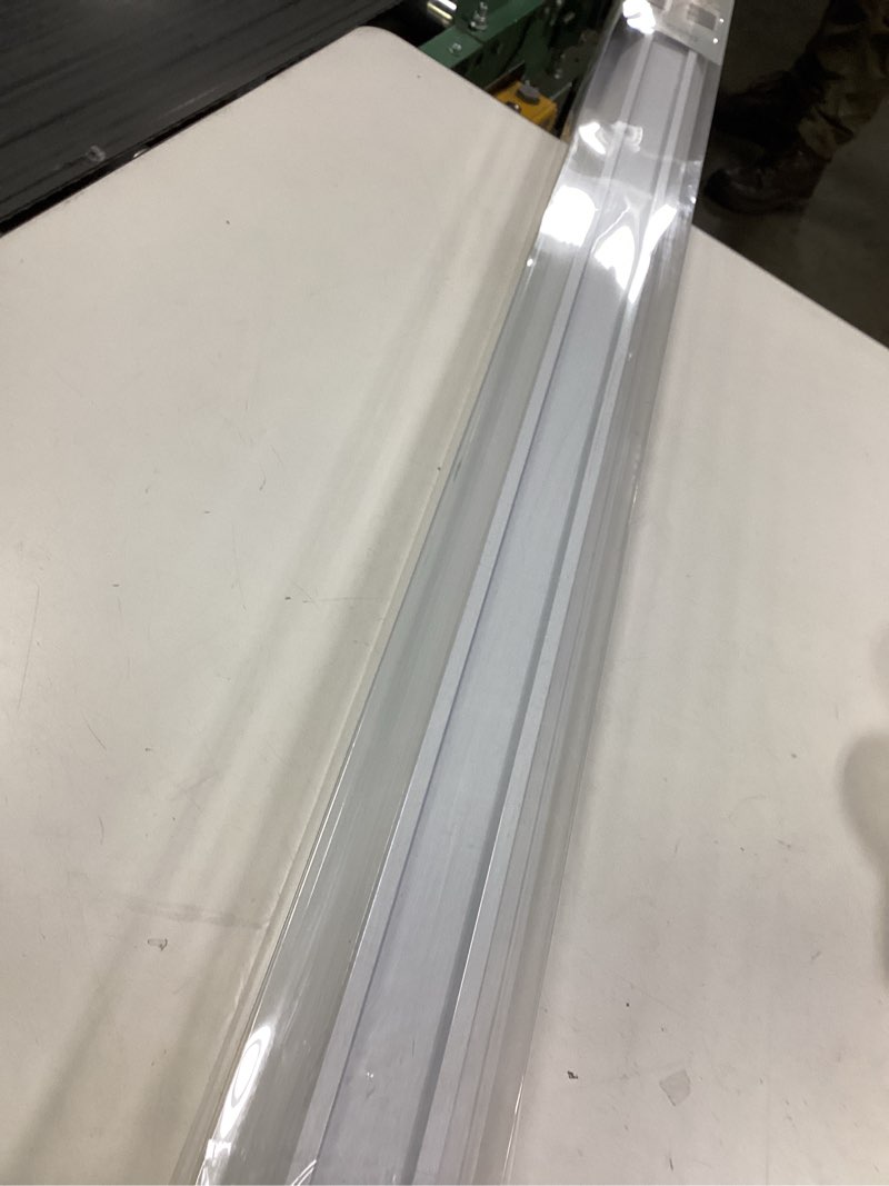 Condition photo showing Good Condition for No Drill No Tool 1" Vinyl Mini Blinds, Light Filtering Horizontal Window Blinds & Shades, Cordless Blinds for Windows, 37" W X 72" H, White White 37"W x 72"H