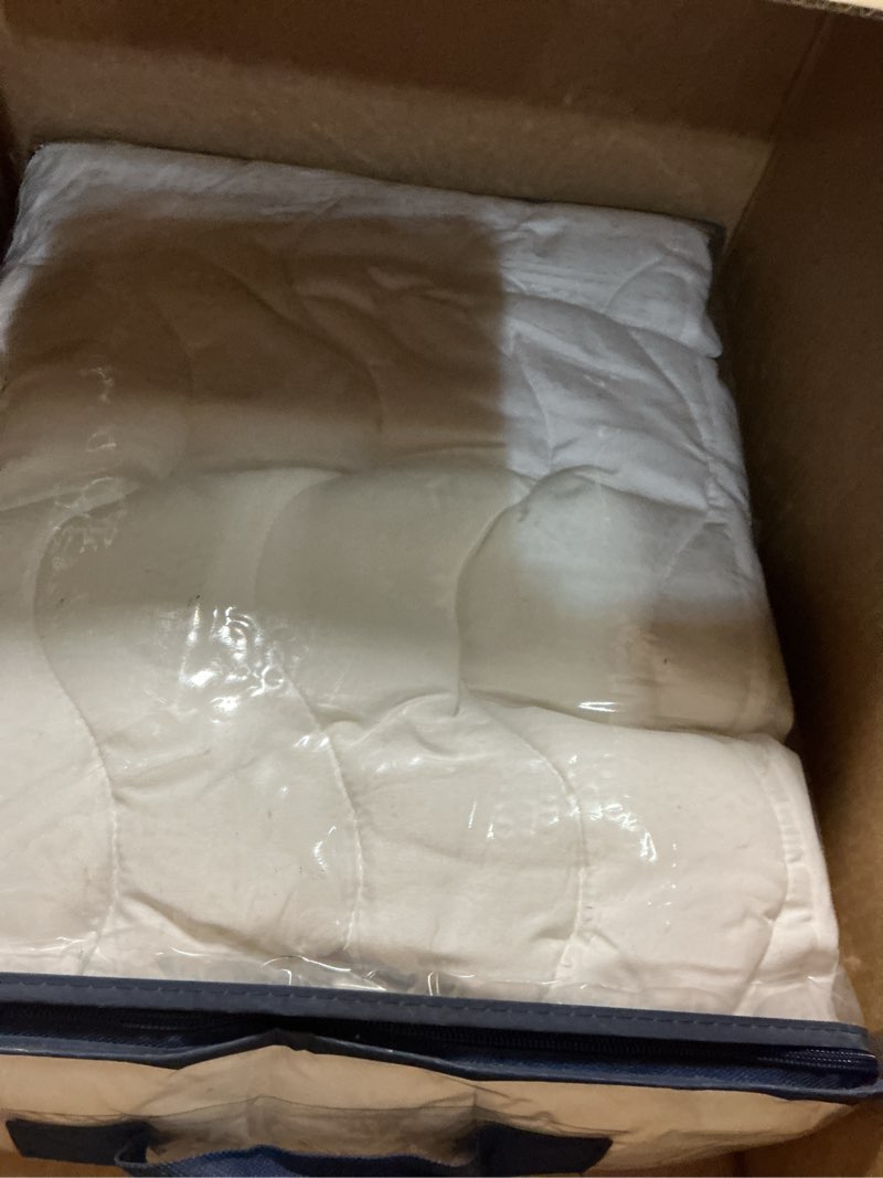 Condition photo showing Good Condition for Serta Air Dry Basic Comfort Performance Fabric Quilted Mattress Pad, Cooling and Breathable Mattress Cover, Moisture Wicking Protection with 15" Deep Pocket, California King, White Basic Comfort California King
