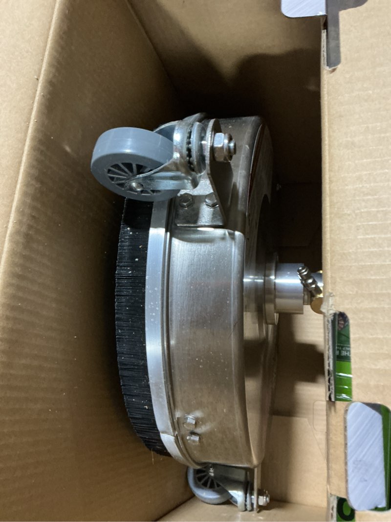 Condition photo showing As Is for surfacemaxx 14.5-in up to 4500 psi rotating surface cleaner for gas pressure washers