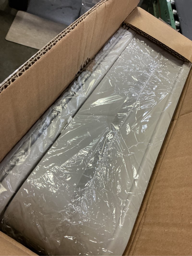 Condition photo showing Good Condition for Enclosed Cat Litter Box with Lid Top Exit Covered Metal Stainless Steel Litter Box Leak Proof & Odorless Easy to Clean Including Cat Litter Scoop and Litter Mat Gray One Size