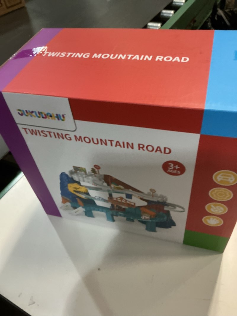 Condition photo showing New/Like New for Dinosaur Race Car Tracks for Toddlers 2-4 Years, Dinosaur Climbing Hills Railcar, Toy Car Track Play Set with 7 Small Race Cars, Preschool Birthday Gifts for 3 4 5 6 7 8 Year Old Boys Girls