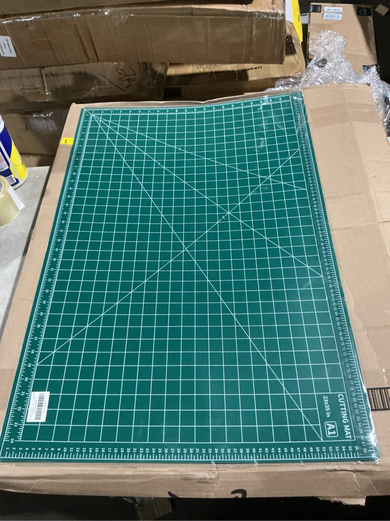 Condition photo showing Good Condition for self healing cutting mat, 36" x 24", double-sided rotary cutting mat for sewing, quilting, scrapbooking, fabric & craft cutting board (a1), green 36"l x 24"w