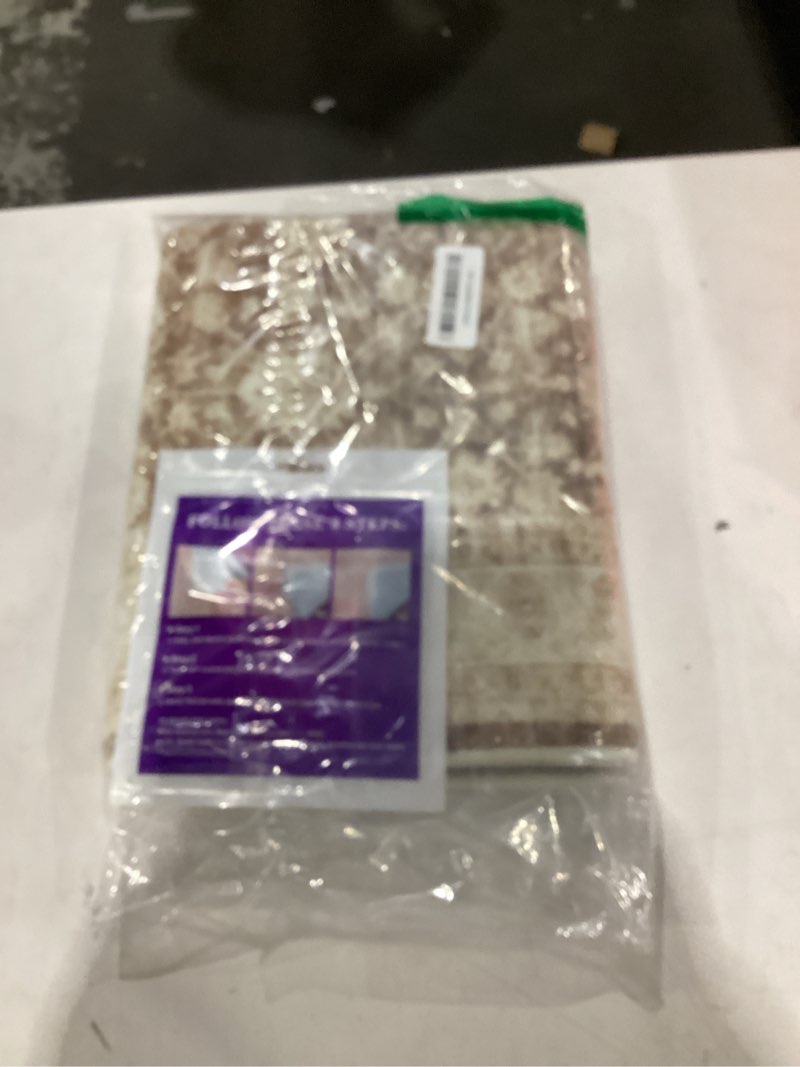 Condition photo showing New/Like New for jinchan 2x3 washable vintage floral rug, distressed traditional entryway rug, soft low-pile non-slip accent mat for indoor foyer, high-traffic kitchen sink laundry room, taupe 2' x 3' (rectangular) oriental taupe