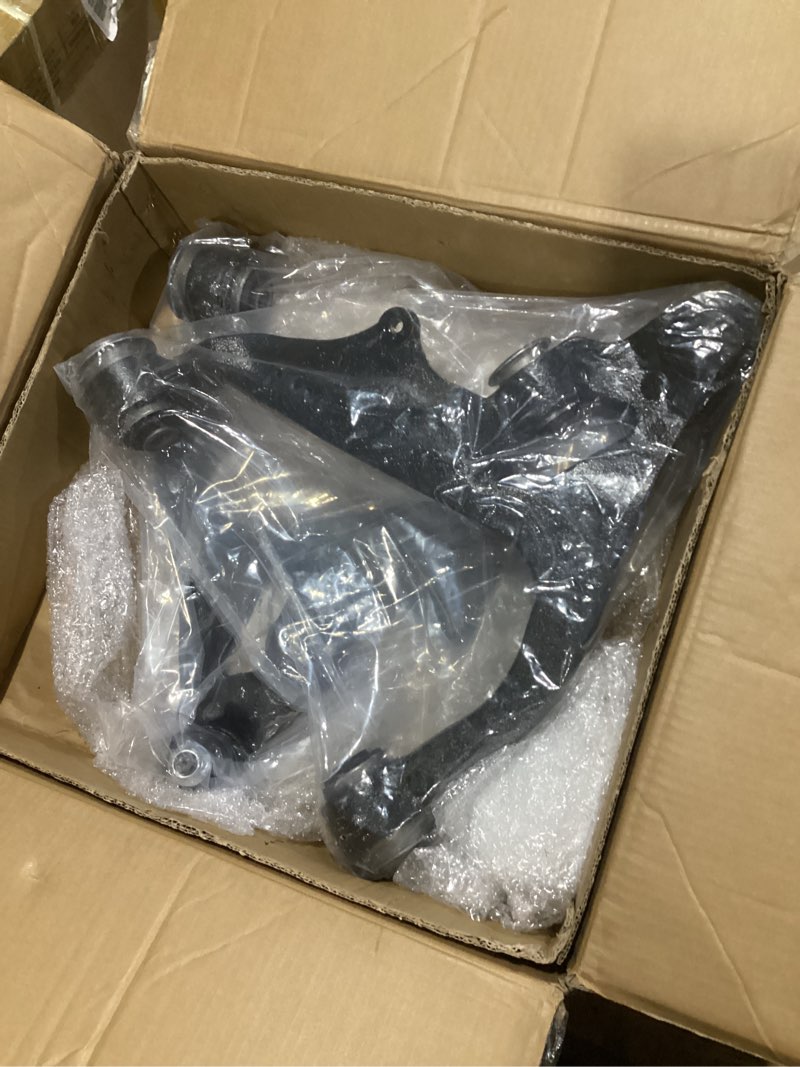 Condition photo showing New/Like New for front lower control arms w/ball joints for 2006-2018 dodge ram 1500 (4wd; 5-lug only), 2013-2018 ram 1500 rwd (air spring only), 2019-2021 ram 1500 classic, suspension kits k641504 k641502