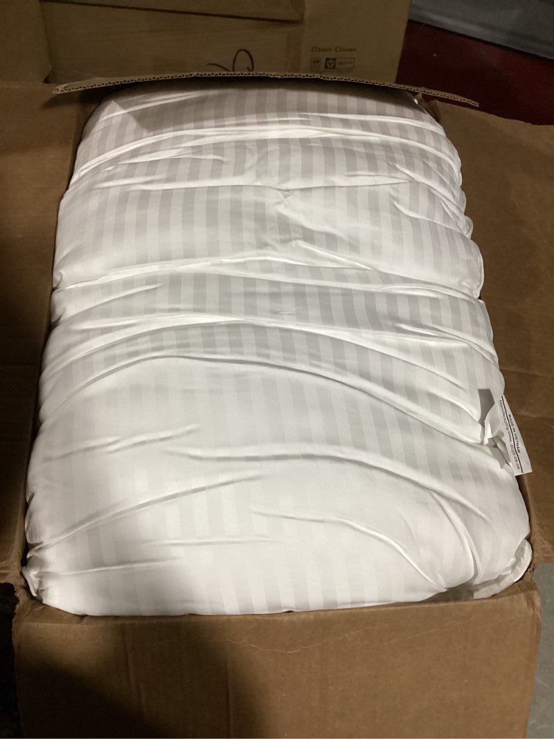 Condition photo showing Good Condition for Beckham Hotel Collection Bed Pillows King Size Set of 2 - Down Alternative Pillow for Back, Stomach or Side Sleepers King White
