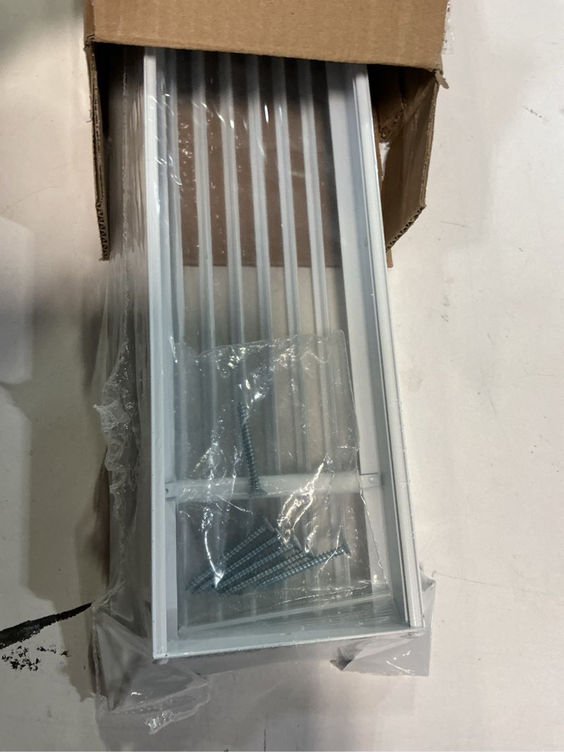 Condition photo showing Good Condition for Linear Bar Air Grille 24" X 4", Aluminum Air Supply/Return Grilles,Easy Air Flow,Removable Grille/Door-HVAC Air Vent Cover,White[Outer Dimensions: 24.8"w X 4.8"h]