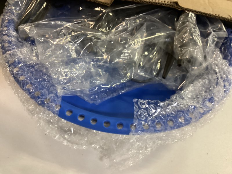 Condition photo showing Good Condition for Daoeny Heated Bird Bath for Winter, Upgraded 100W Heated Bird Baths for Outdoors Thermostat Control with 5-Prong Metal Base, Heated Bird Bath for Outside Winter Garden Patio Yard Lawn (Blue)