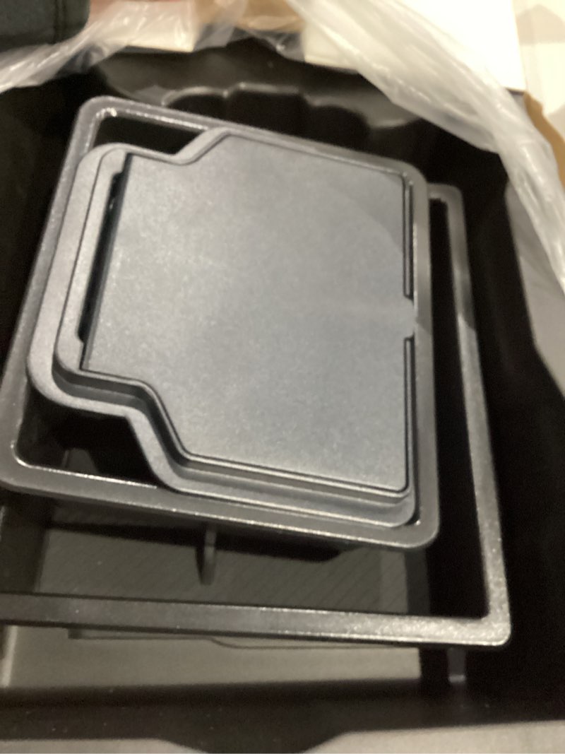 Condition photo showing Good Condition for BANKKY 5PCS Center Console Organizer Tray for Tesla Model Y Juniper 2025 2026 Accessories Underseat Armrest Storage Cup Holder Hidden Compartment for Family Travel Kids Daily Commute Road Trips Black Model Y (Juniper 2025/2026)