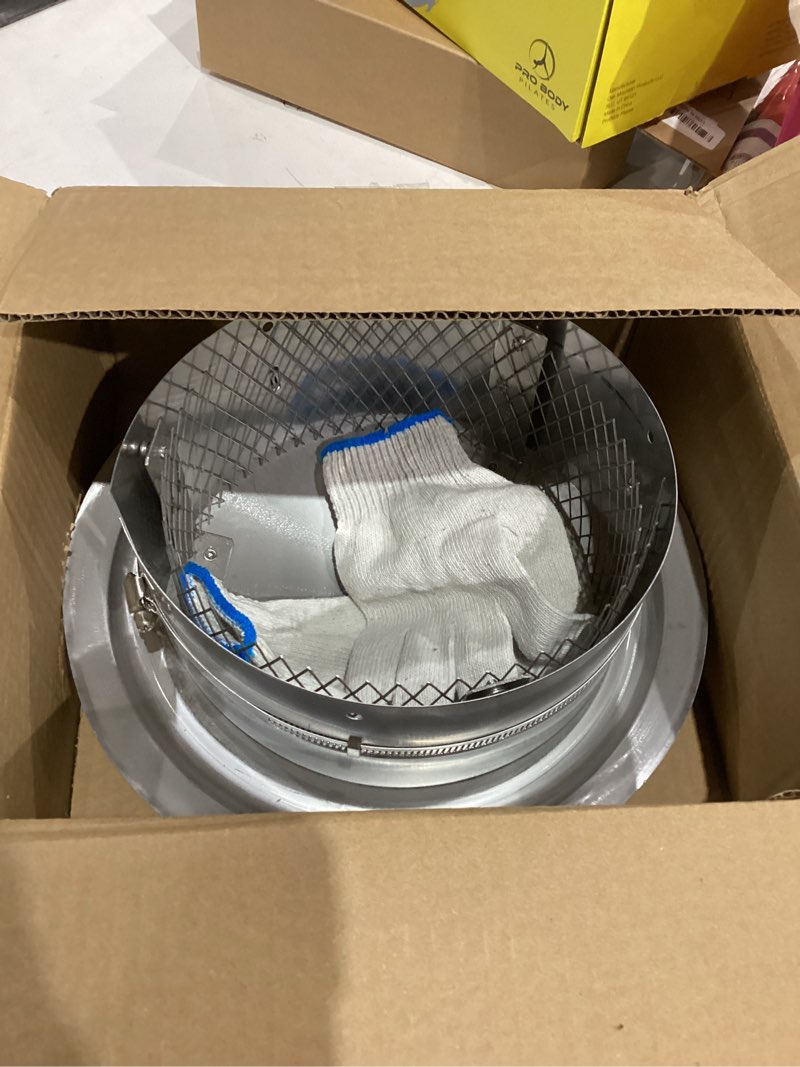 Condition photo showing Good Condition for 8 Inch Chimney Cap, 8" Stainless Steel Cone Top Chimney Cap with Screen, Adjustable and Reinforced Round Chimney Cap, Chimney Cover for Vents,Rain Cap for All-Round Chimney,8 Inch Round Chimney Cap