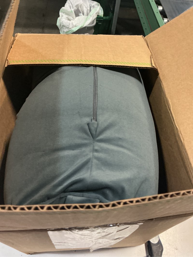 Condition photo showing As Is for body pillow for adults,long round pillow,big cylindrical pillow,large full bolster pillows for side sleepers (charcoal gray, 59"*7.87") charcoal gray 59"*7.87"