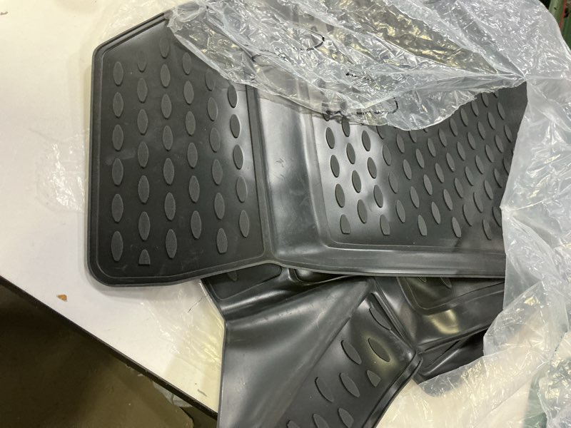 Condition photo showing Good Condition for Fits 2014-2023 Chevrolet Trax / 2013-2023 Buick Encore Floor Mats Front & 2nd Row Seat Liner Set All Weather Full Set Liners (Black)