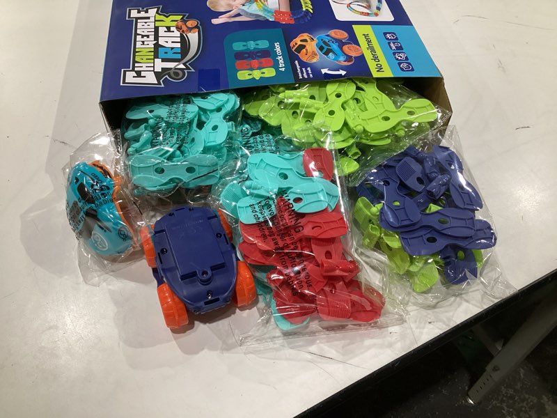 Condition photo showing Good Condition for 230 pcs Car Track Set Race Toys for Kids Christmas Boys Kids Birthday Toys, Flexible Changeable Magic Race Car Track for 3 4 5 6 7 8 9 10 12+Year Old Boys Girls