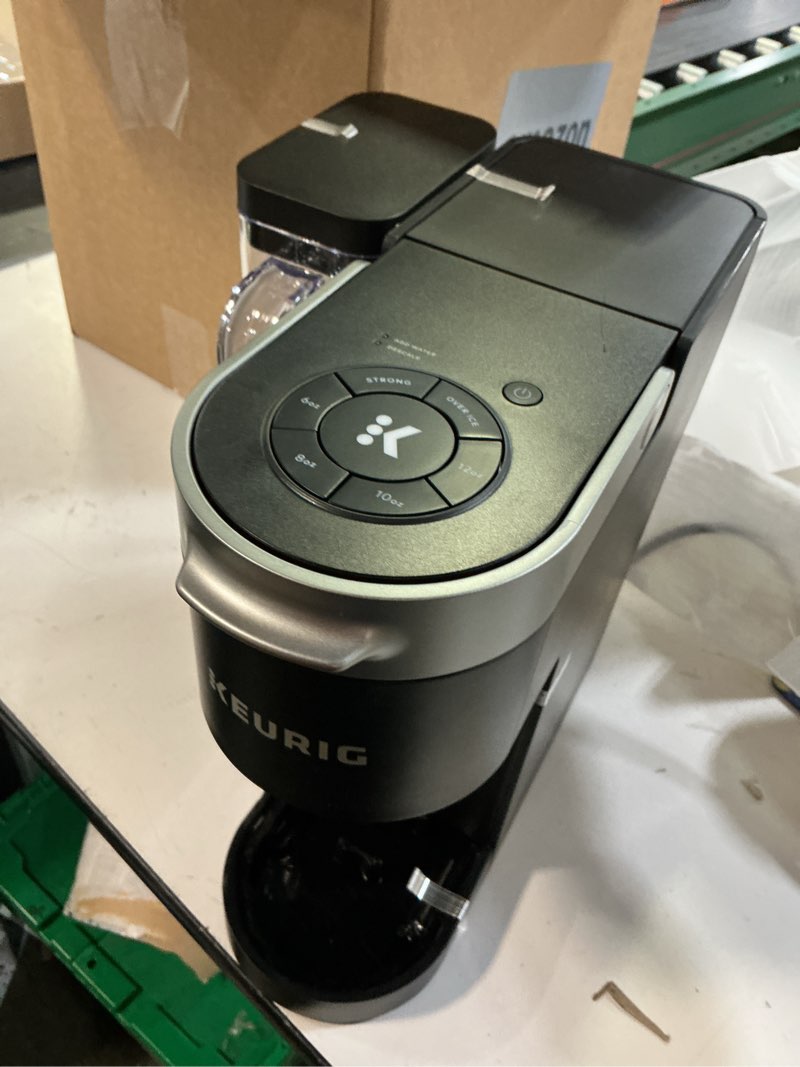 Condition photo showing As Is for keurig k-supreme single serve k-cup pod coffee maker, multistream technology, black
