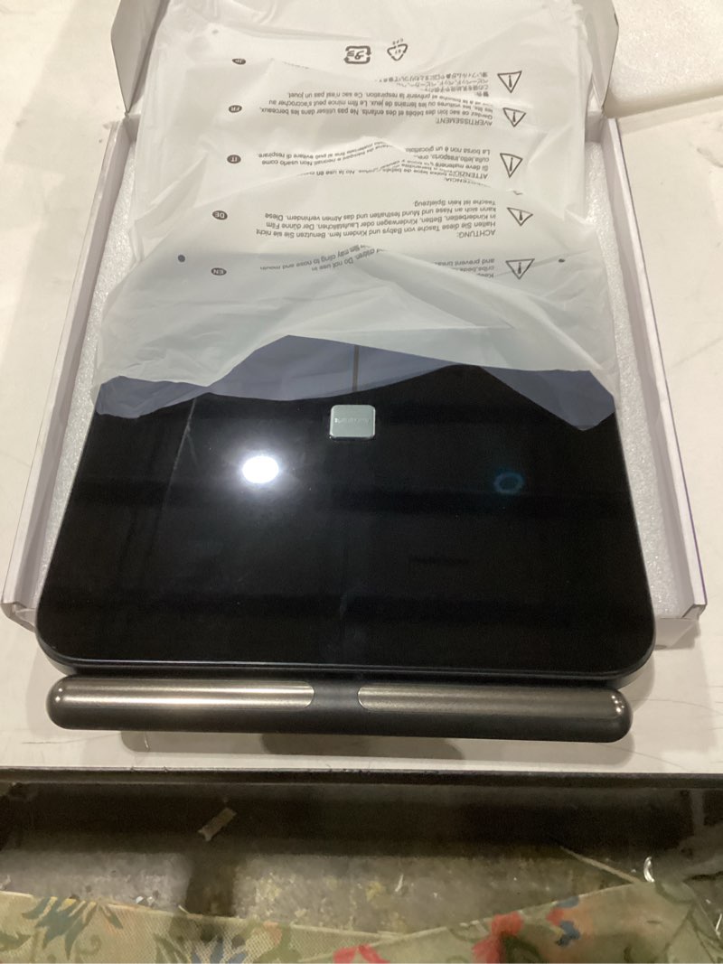 Condition photo showing New/Like New for Amzmerit Smart Scale for Body Weight, 8-Electrode Larger Platform Digital Scale for Weight Fat BMI 28 Body Composition Measurement, Bluetooth Bathroom Smart Scales, Rechargeable, Wi-Fi Compatible