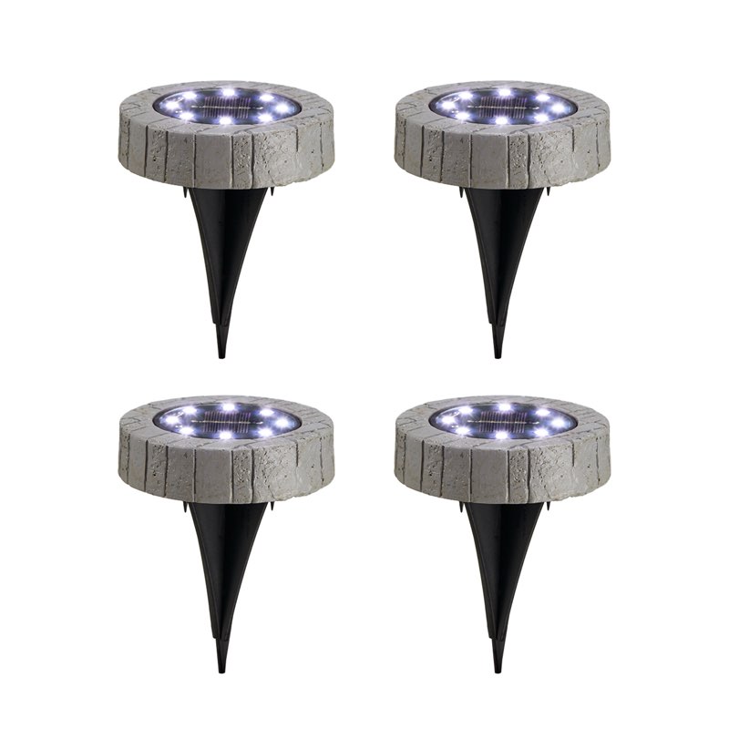 low voltage solar powered integrated  led well light pack