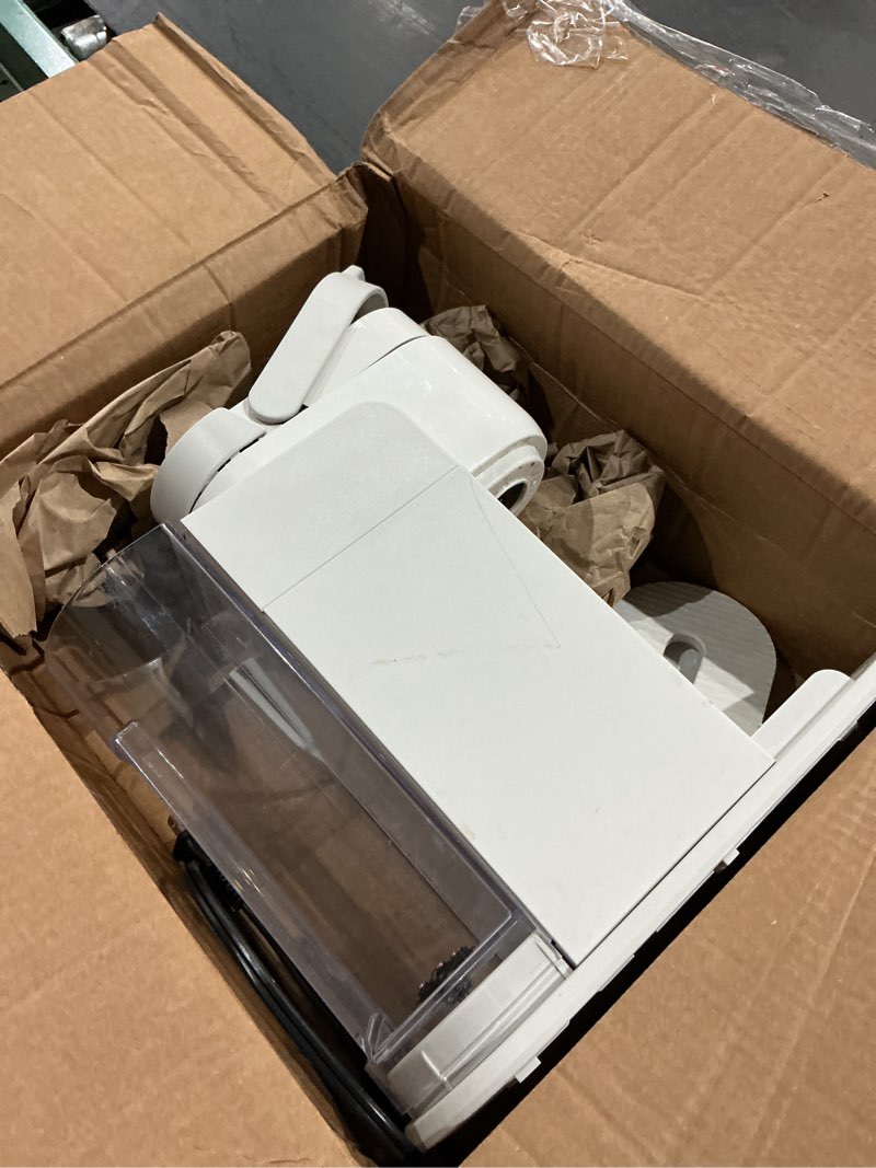 Condition photo showing As Is for keurig k-express single serve k-cup pod coffee maker, 3 brew sizes, strong button feature, 42oz removable reservoir, warm stone