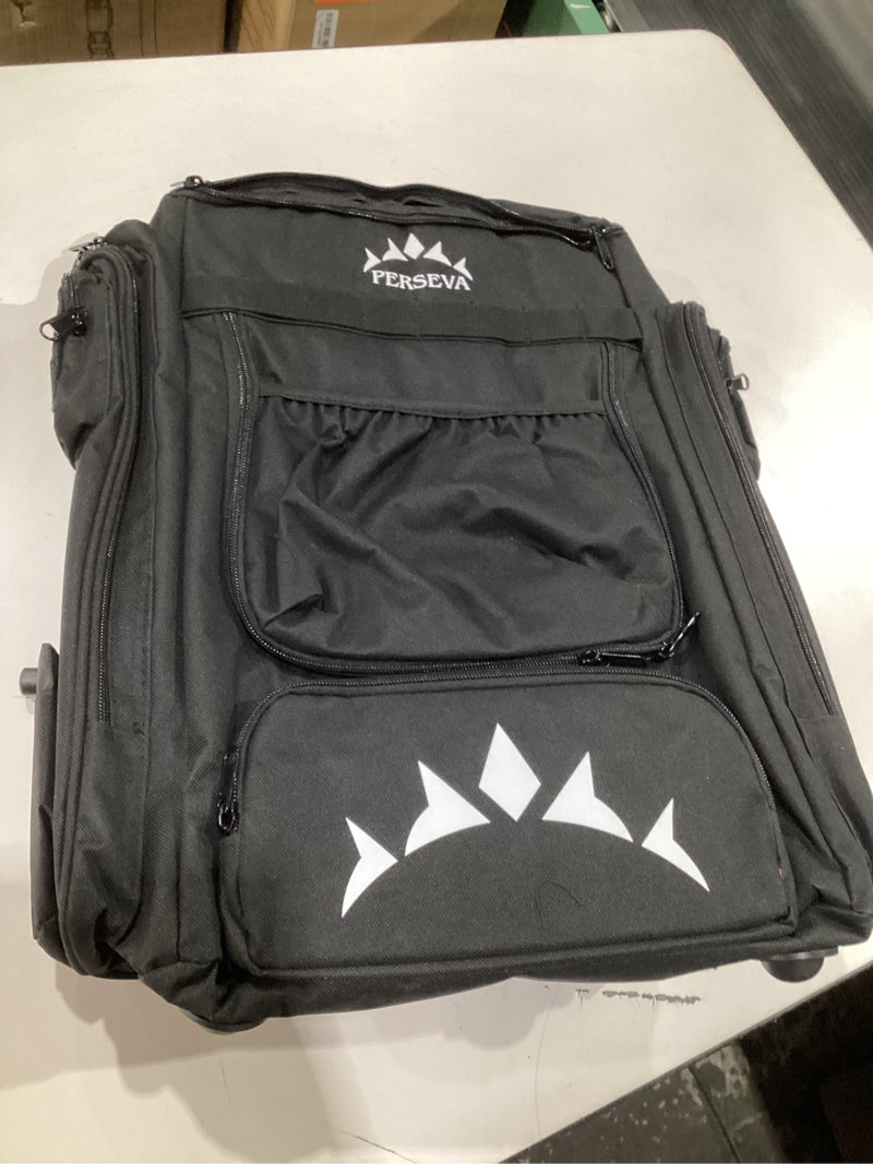 Condition photo showing Good Condition for Lightweight Frisbee Disc Golf Bag with Cooler for Large Storage – Disc Golf Carry Bag with Comfortable Strap, Extra Padding & Multiple Pockets for Water Bottles, 18 Frisbee Disk, 12 Cans