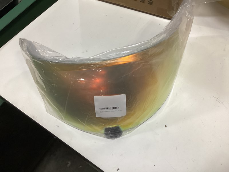 Condition photo showing New/Like New for i70 / i10 / hj-31 motorcycle helmet shield replacement windshield helmet visor universal helmet accessories (revo red gold)