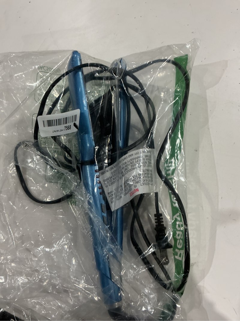 Condition photo showing As Is for nano titanium ultra-sleek hair straightener, flat iron for all hair types 1 1/2 inch