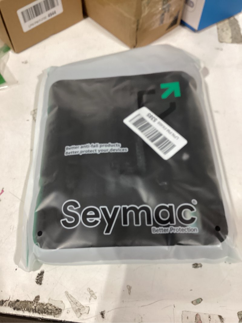Condition photo showing New/Like New for seymac case for ipad air 11 inch m4 / m3 / m2 (2026/2025 / 2024), heavy duty shockproof protective case with screen protector, 360° rotating stand and hand/shoulder strap, black black for ipad air 11 inch