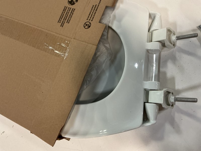 Condition photo showing Good Condition for BEMIS 790TDGSL Commercial Heavy Duty Closed Front Toilet Seat with Cover, Industrial No Slam Seat with Secure Installation, Made in USA, Round, White White Round Toilet 