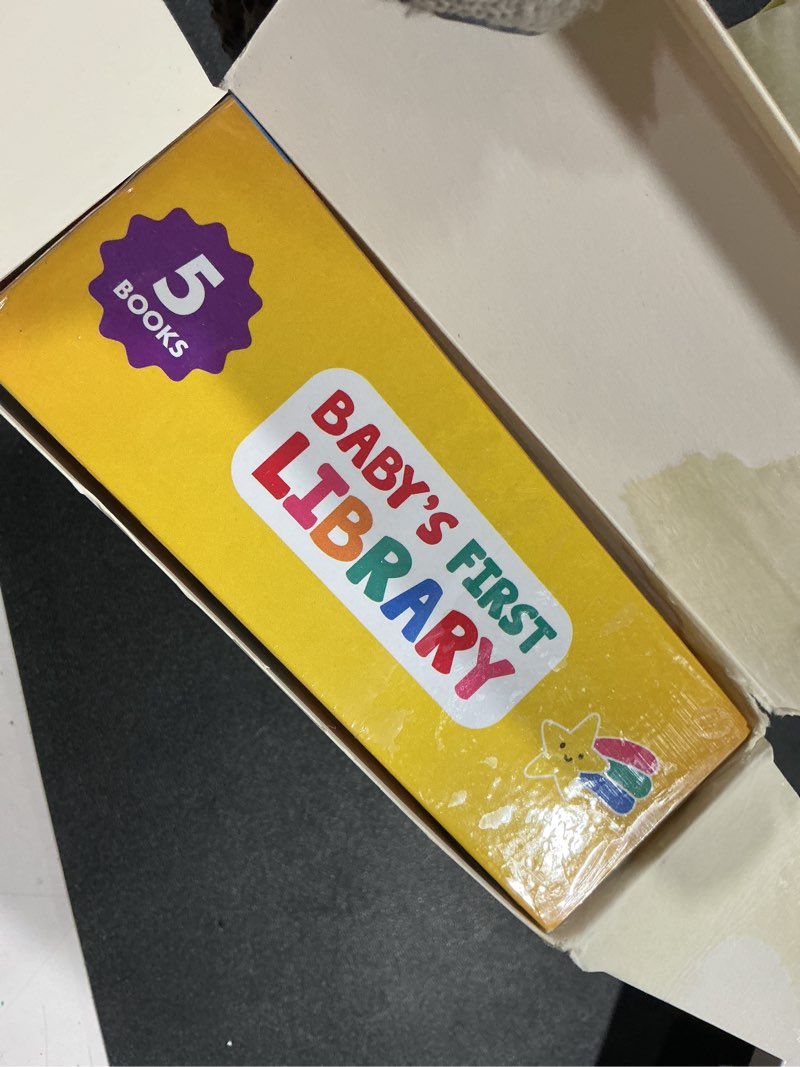 Condition photo showing New/Like New for Madame Curie’s Baby's First Library Set of 5 | Baby Toys, for 0-3-6 Months, 0 to 1 Year Old, Toddler Board Books | Baby Shower, Birthday Gift Ideas for Newborn Girl & Boy, Infant Toys For 0-12 Months Old