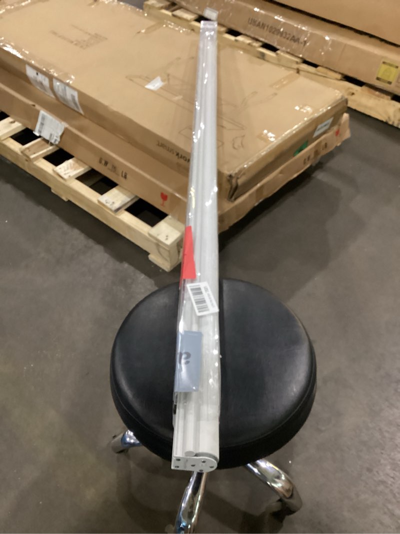 Condition photo showing As Is for SHADEMOON Blackout Cordless Roller Shades for Indoor Windows,Room Darkening Blind with Spring System Pull Down,Thermal Insulated UV Block Fabric,Home Office (100% Blackout, White,67" W x 72" H) R-white 67"W x 72"H