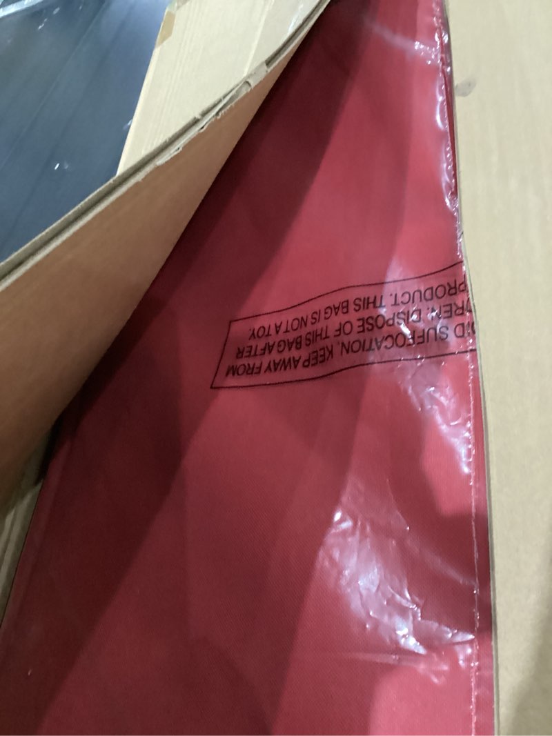 Condition photo showing As Is for HOLDN’ STORAGE Premium Christmas Ornament Storage Container - Holds Up to 72-4” Ornaments Durable 600D Fabric - Adjustable Dividers - 3 Individual Trays - Metal Frame - Red 4" Ornaments Red