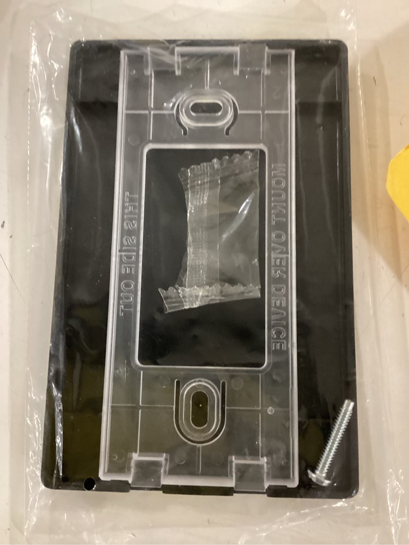 Condition photo showing Good Condition for elegrp blank wall plate cover, 1-gang screwless blank outlet plate, mid-size 4.88" x 3.13" unbreakable thermoplastic blank faceplate cover for unused outlets/switches, ul listed (1 pack, matte black) black 1 pack