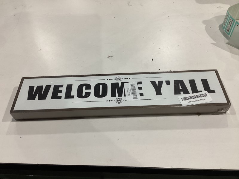 Condition photo showing New/Like New for Similar. WKYAER Home Sweet Home Sign, Rustic Home Decor for Front Door Porch Entryway, Living Room Decoration for Wall or Tabletop, Decorative Wooden Signs and Plaques, Housewarming Decor, 17.8x4x1.2 inches Day 7