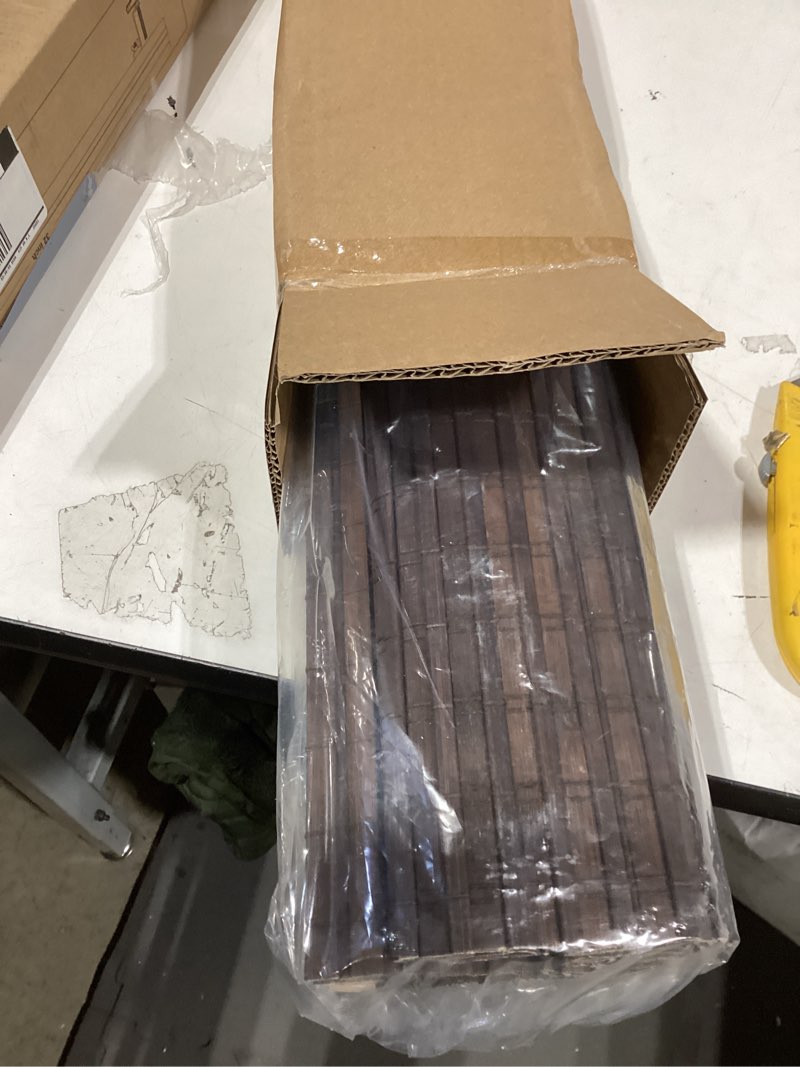 Condition photo showing Good Condition for Cordless Bamboo Roman Shades for Windows, Blinds Size (22.5" W ×48" H) Colour (BDP-Espresso) Bdp-espresso 22.5" W × 48" H